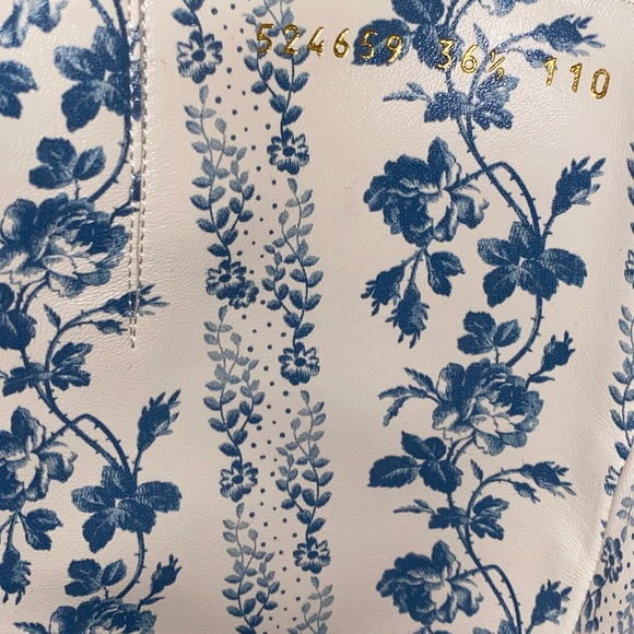 Gucci Geraldine Suede Patent GG Knee High Boot - Picture 9 of 10